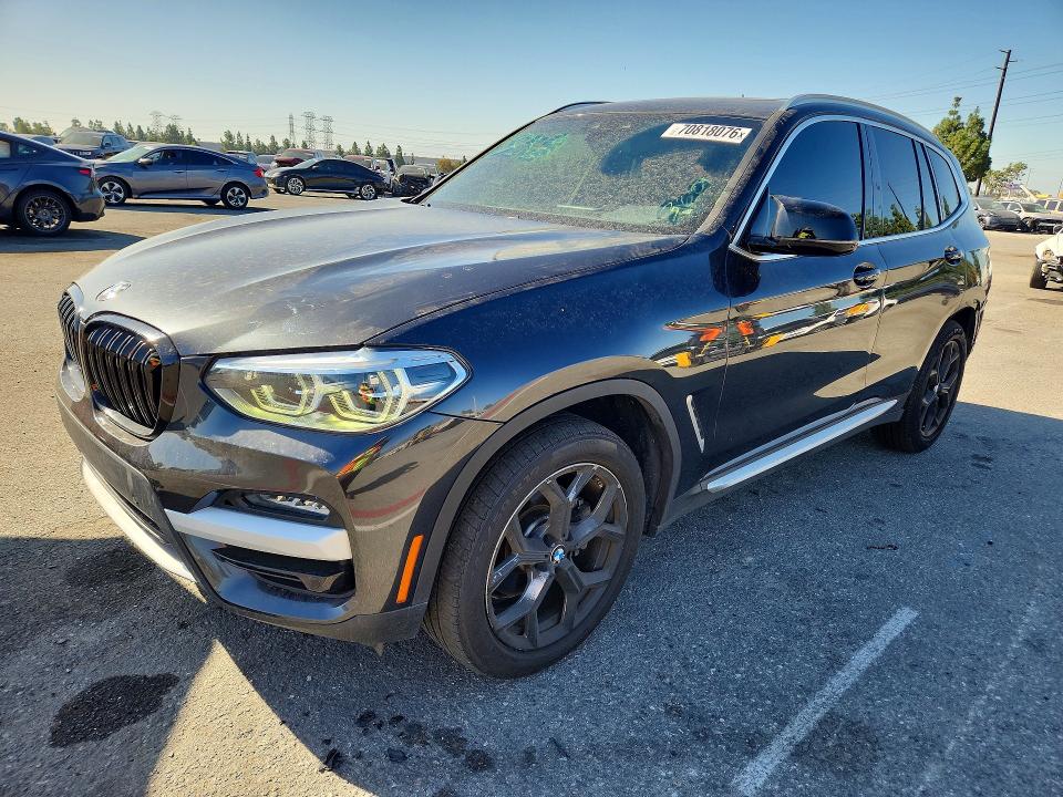 Aukcja sprzedaży 2021 Bmw X3, vin: 5UXTY3C01M9F78646, numer aukcji: 70818076