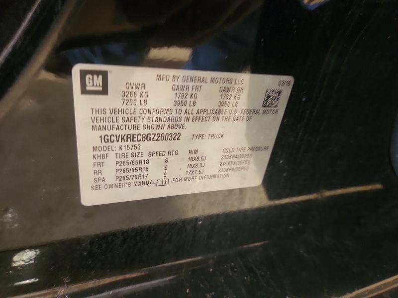 Aukcja sprzedaży 2016 Chevrolet Silverado, vin: 1GCVKREC8GZ260322, numer aukcji: 69975236