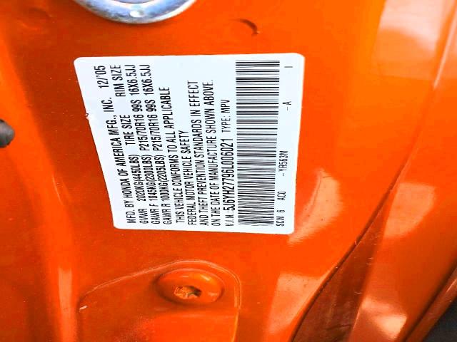 2006 Honda Element მანქანა იყიდება აუქციონზე, vin: 5J6YH27796L006021, აუქციონის ნომერი: 70301076