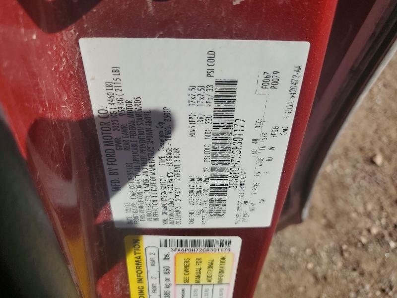 2016 Ford Fusion მანქანა იყიდება აუქციონზე, vin: 3FA6P0H72GR301179, აუქციონის ნომერი: 66857896