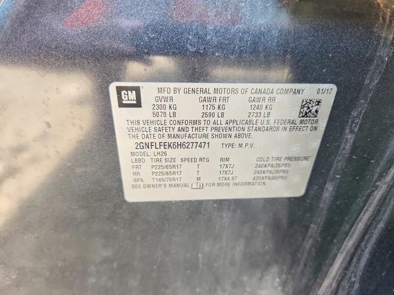 2017 Chevrolet Equinox მანქანა იყიდება აუქციონზე, vin: 2GNFLFEK6H6277471, აუქციონის ნომერი: 70665486
