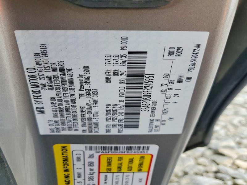 Aukcja sprzedaży 2015 Ford Fusion, vin: 3FA6P0SU9FR245951, numer aukcji: 69340416
