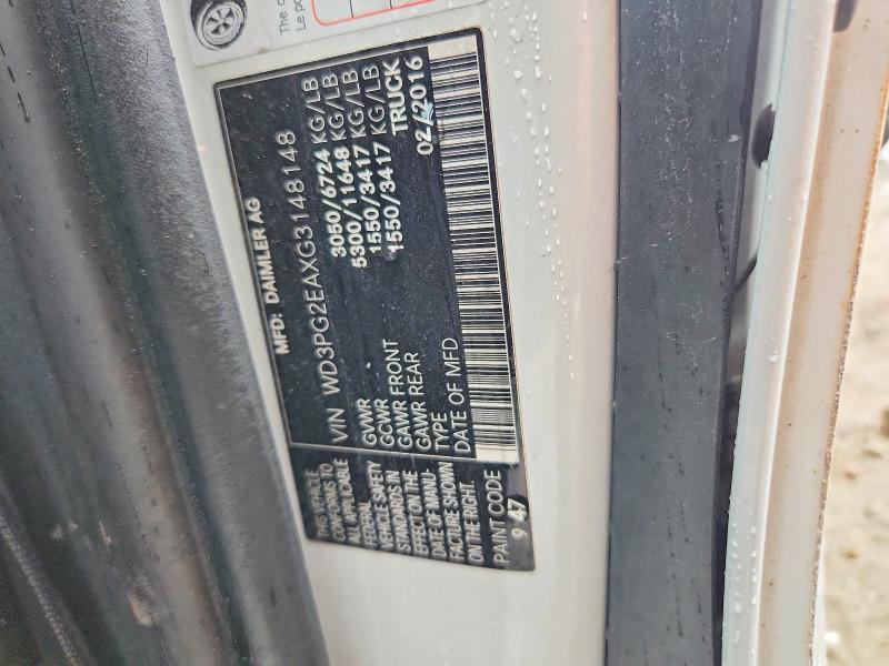 67468776 :رقم المزاد ، WD3PG2EAXG3148148 vin ، 2016 Mercedes-benz Metris مزاد بيع