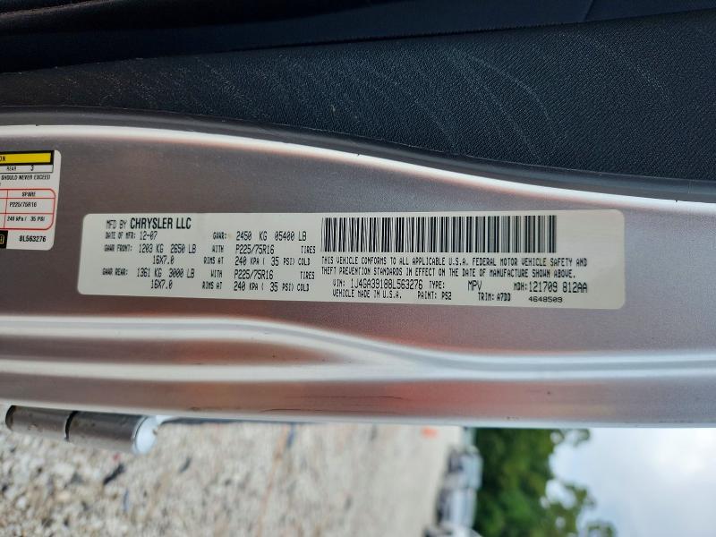 2008 Jeep Wrangler Unlimited მანქანა იყიდება აუქციონზე, vin: 1J4GA39188L563276, აუქციონის ნომერი: 68208296