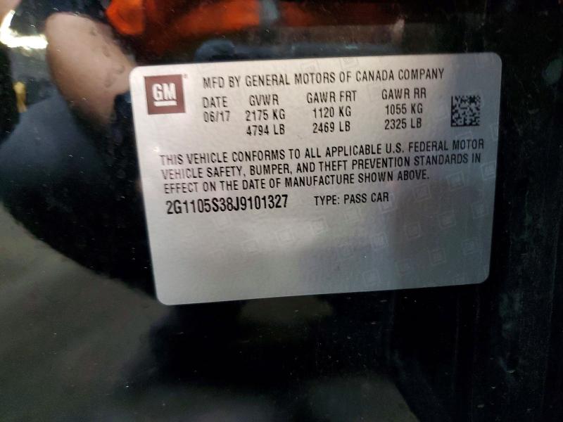 Продажа на аукционе авто 2018 Chevrolet Impala, vin: 2G1105S38J9101327, номер лота: 66641946