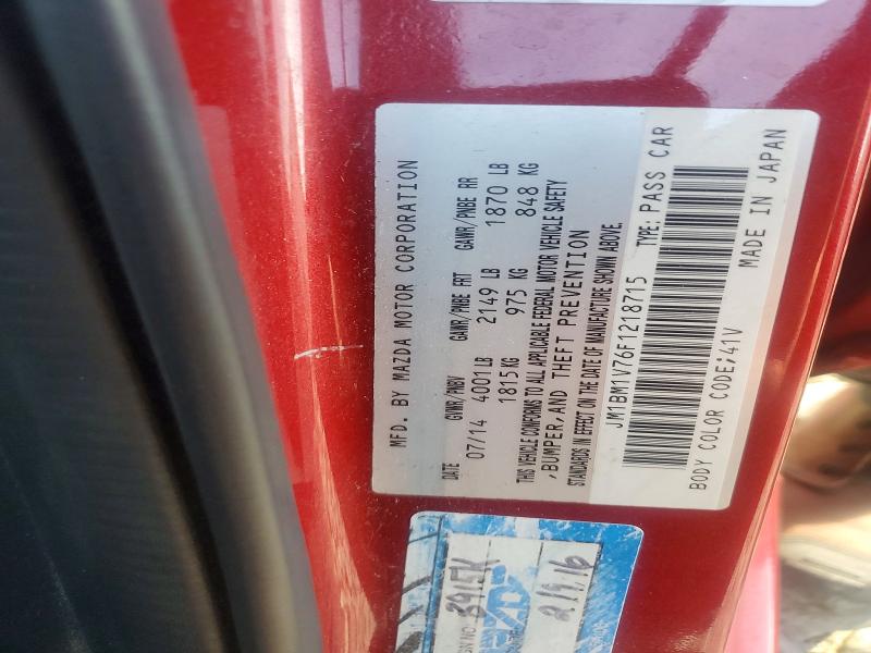 Aukcja sprzedaży 2015 Mazda 3, vin: JM1BM1V76F1218715, numer aukcji: 68912936