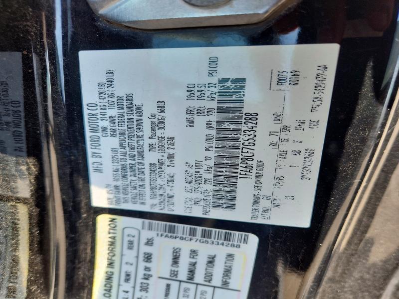 Продаж на аукціоні авто 2016 Ford Mustang, vin: 1FA6P8CF7G5334288, номер лоту: 69615106