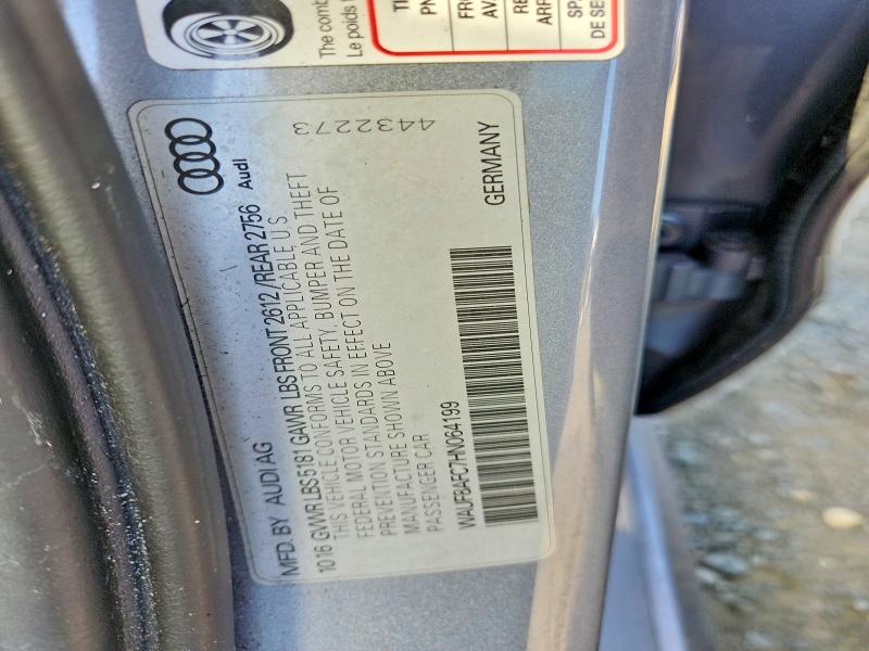 Aukcja sprzedaży 2017 Audi A6, vin: WAUF8AFC7HN064199, numer aukcji: 68846486