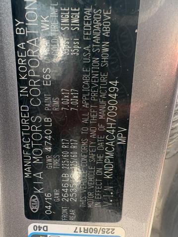 Aukcja sprzedaży 2017 Kia Sportage, vin: KNDPMCAC4H7090494, numer aukcji: 71387296