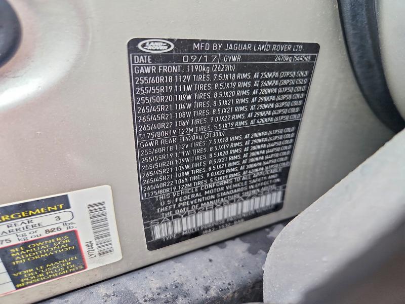 Продажа на аукционе авто 2018 Land Rover Range Rover Velar, vin: SALYB2RX8JA724404, номер лота: 70674036
