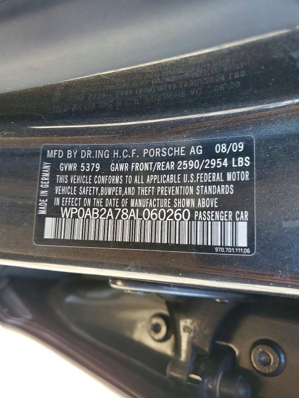 Продаж на аукціоні авто 2010 Porsche Panamera, vin: WP0AB2A78AL060260, номер лоту: 70118066