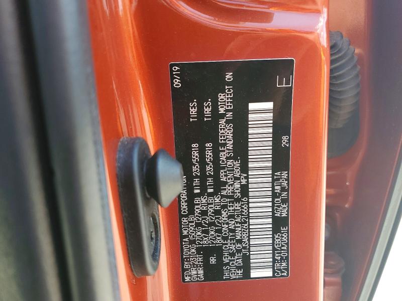 Aukcja sprzedaży 2020 Lexus Nx, vin: JTJSARBZ6L2166616, numer aukcji: 68031216