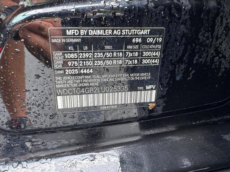 Продаж на аукціоні авто 2020 Mercedes-benz Gla, vin: WDCTG4GB2LU025335, номер лоту: 67663586