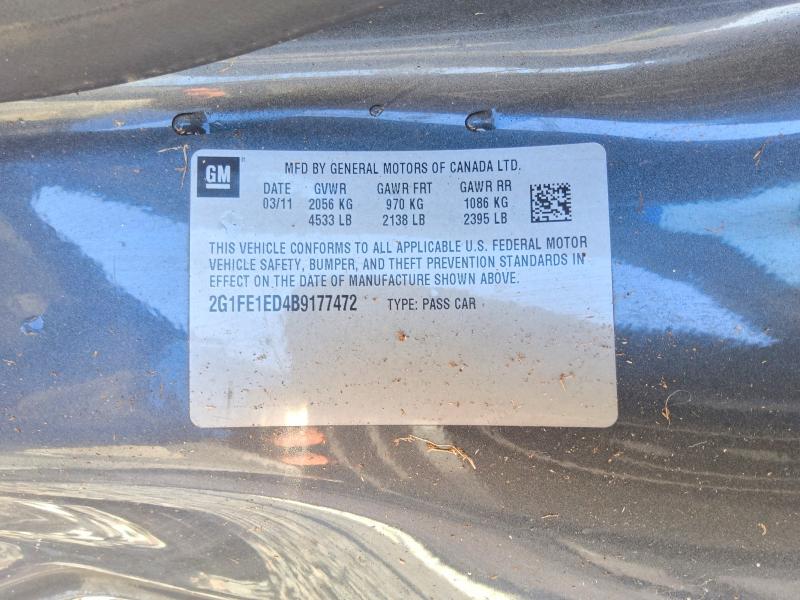 2011 Chevrolet Camaro მანქანა იყიდება აუქციონზე, vin: 2G1FE1ED4B9177472, აუქციონის ნომერი: 68673876