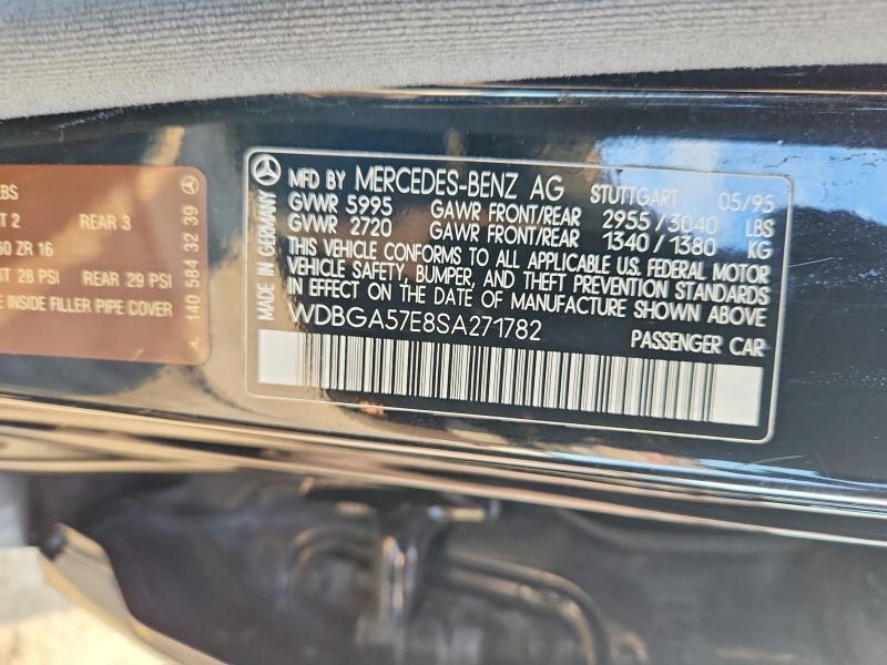 Продажа на аукционе авто 1995 Mercedes-benz S, vin: WDBGA57E8SA271782, номер лота: 68646106