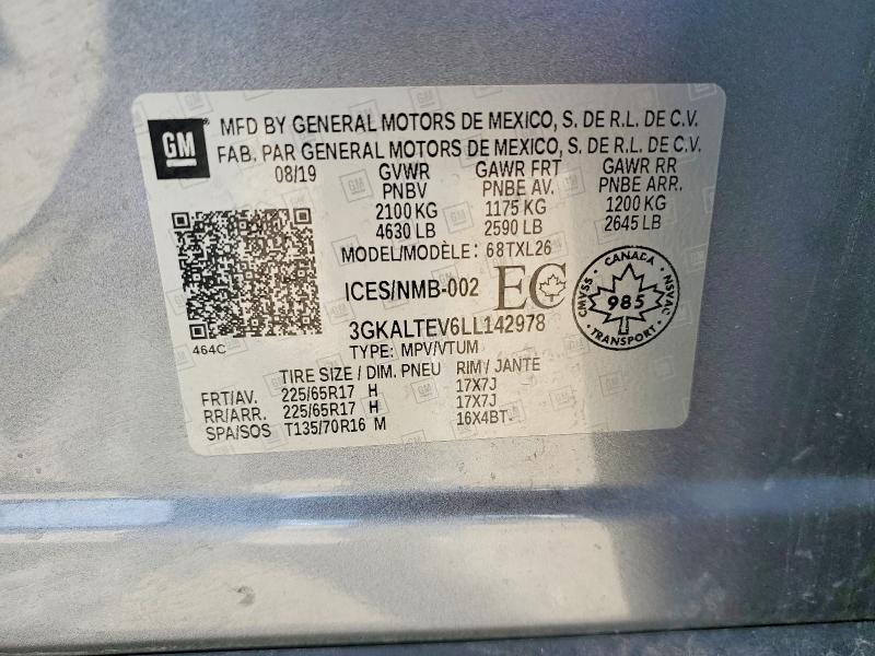 Продажа на аукционе авто 2020 Gmc Terrain, vin: 3GKALTEV6LL142978, номер лота: 68165366