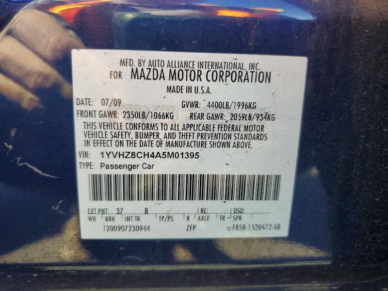 Aukcja sprzedaży 2010 Mazda 6, vin: 1YVHZ8CH4A5M01395, numer aukcji: 67929806