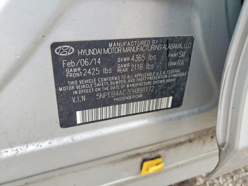 Продажа на аукционе авто 2014 Hyundai Sonata, vin: 5NPEB4AC7EH891172, номер лота: 67317296