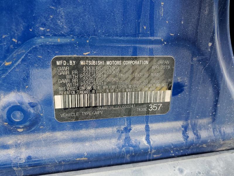 Продажа на аукционе авто 2019 Mitsubishi Outlander Sport, vin: JA4AR3AU1KU030241, номер лота: 69412996