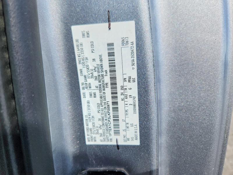 Aukcja sprzedaży 2020 Ford F150, vin: 1FTEX1CP3LKF00971, numer aukcji: 68347976