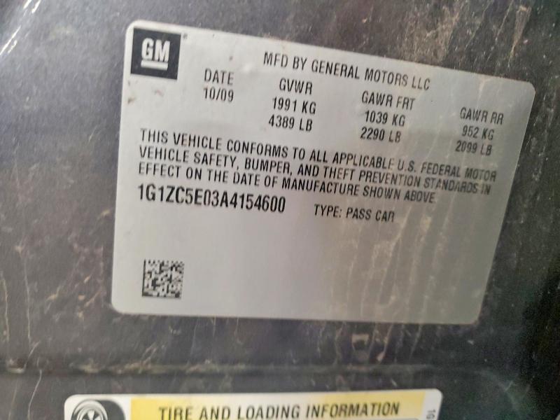 Продаж на аукціоні авто 2010 Chevrolet Malibu, vin: 1G1ZC5E03A4154600, номер лоту: 69463966