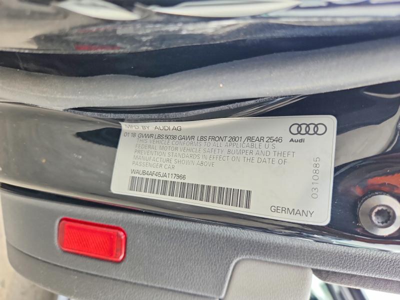 Aukcja sprzedaży 2018 Audi S4, vin: WAUB4AF45JA117966, numer aukcji: 67624196