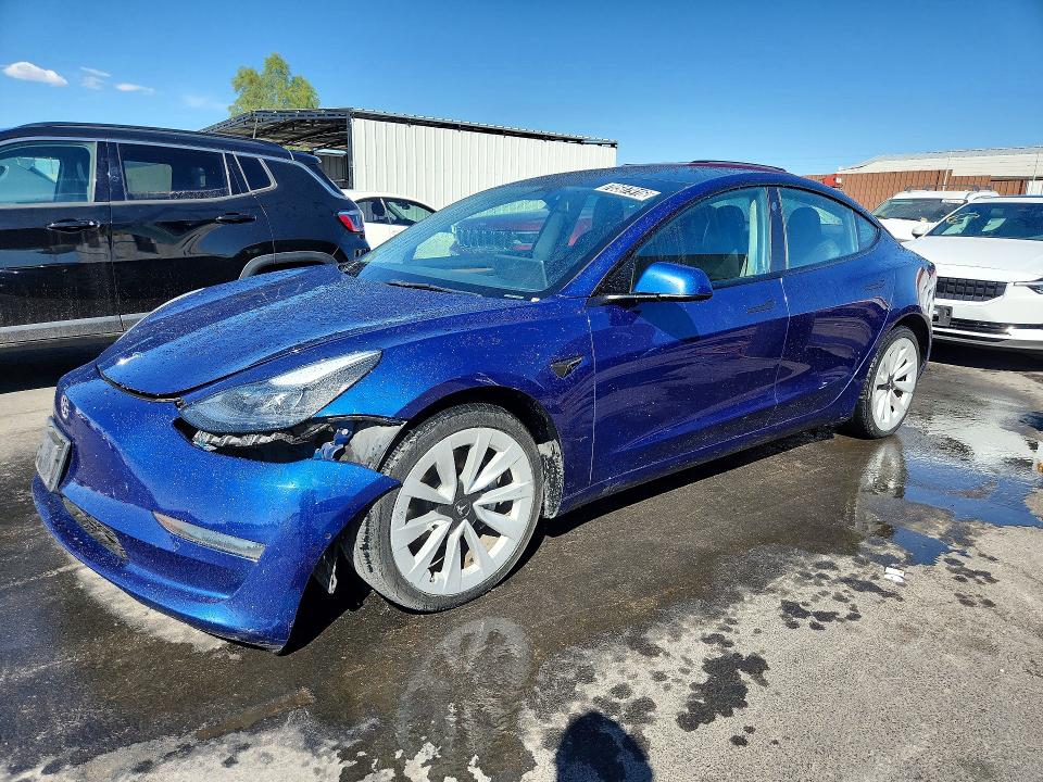 2022 Tesla Model 3 მანქანა იყიდება აუქციონზე, vin: 5YJ3E1EA1NF371067, აუქციონის ნომერი: 70507916