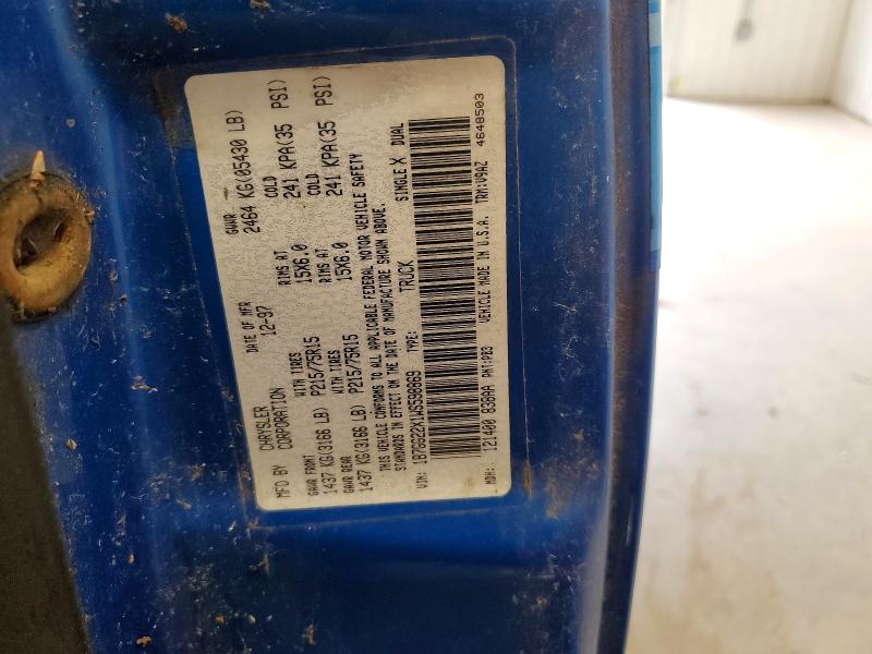 67331886 :رقم المزاد ، 1B7GG22X1WS598869 vin ، 1998 Dodge Dakota مزاد بيع