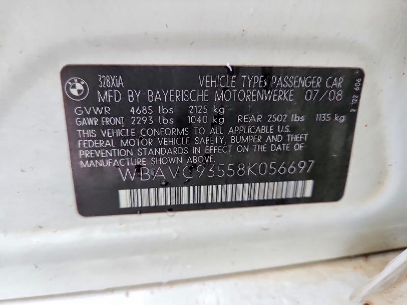 Продаж на аукціоні авто 2008 Bmw 328, vin: WBAVC93558K056697, номер лоту: 67689226