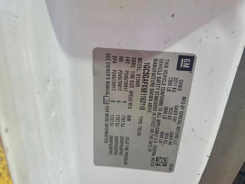 Aukcja sprzedaży 2014 Chevrolet Express G1500, vin: 1GCSGAFX8E1162118, numer aukcji: 68101996