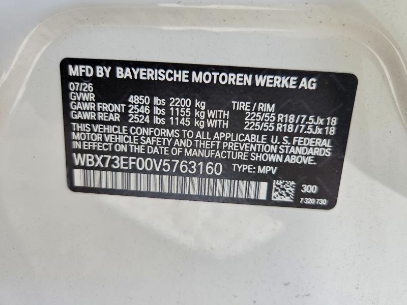 Aukcja sprzedaży 2027 Bmw X1, vin: WBX73EF00V5763160, numer aukcji: 67174156