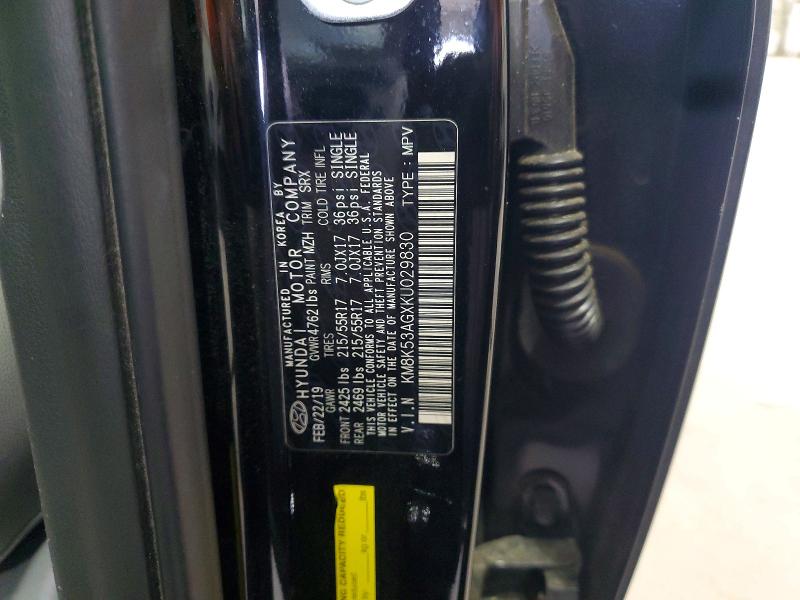 2019 Hyundai Kona მანქანა იყიდება აუქციონზე, vin: KM8K53AGXKU029830, აუქციონის ნომერი: 70134386