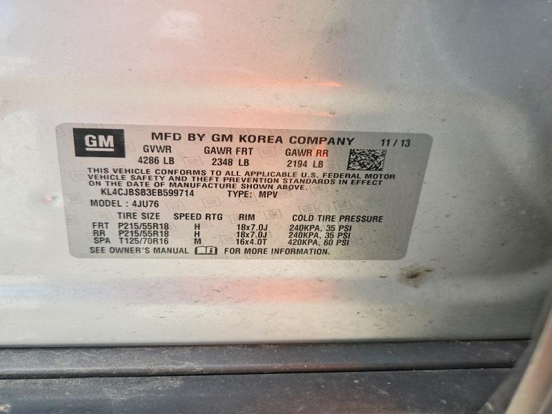 Продаж на аукціоні авто 2014 Buick Encore, vin: KL4CJBSB3EB599714, номер лоту: 68517786