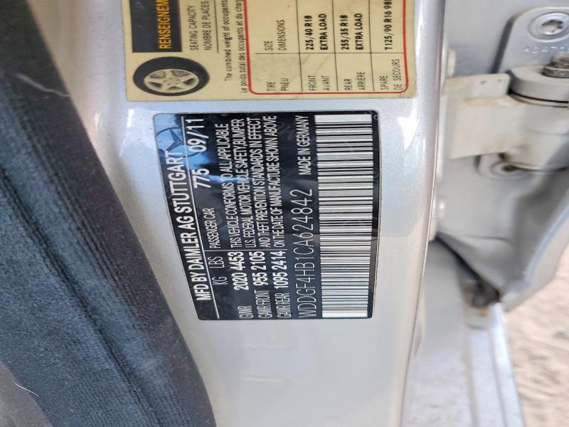 2012 Mercedes-benz C მანქანა იყიდება აუქციონზე, vin: WDDGF4HB1CA624842, აუქციონის ნომერი: 70025476