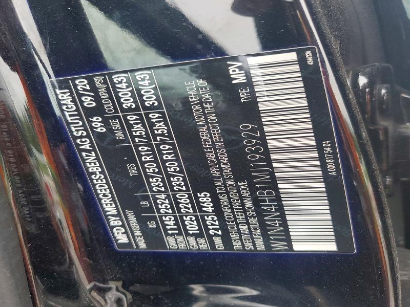 2021 Mercedes-benz Gla მანქანა იყიდება აუქციონზე, vin: W1N4N4HB1MJ193929, აუქციონის ნომერი: 68781726