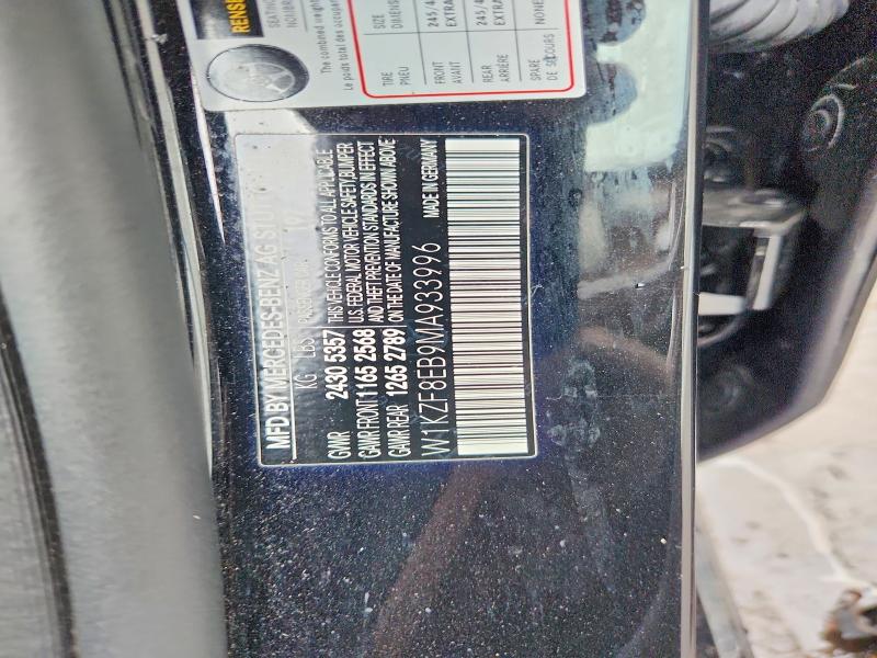 Продажа на аукционе авто 2021 Mercedes-benz E, vin: W1KZF8EB9MA933996, номер лота: 66695366