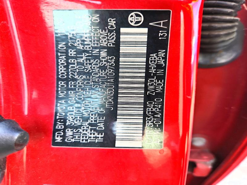 2010 Toyota Prius მანქანა იყიდება აუქციონზე, vin: JTDKN3DU1A1097343, აუქციონის ნომერი: 70423016