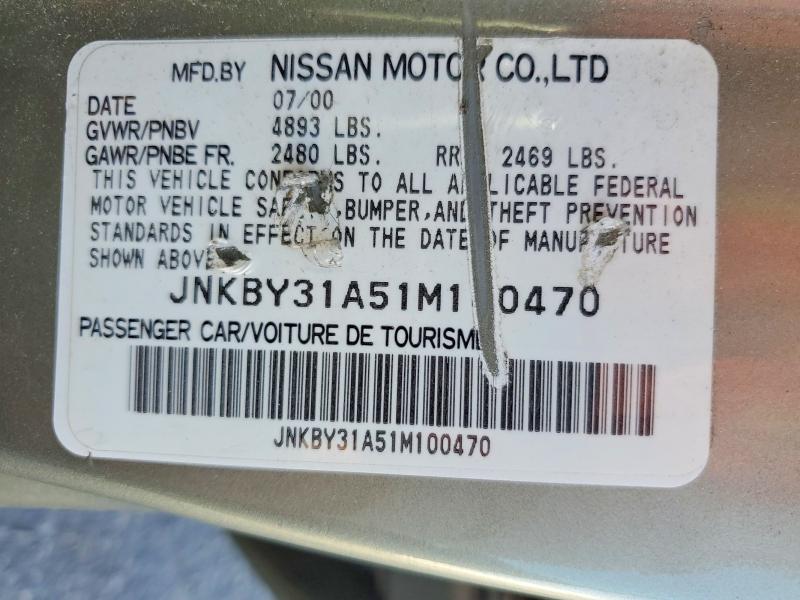 Продаж на аукціоні авто 2001 Infiniti Q45, vin: JNKBY31A51M100470, номер лоту: 70337286