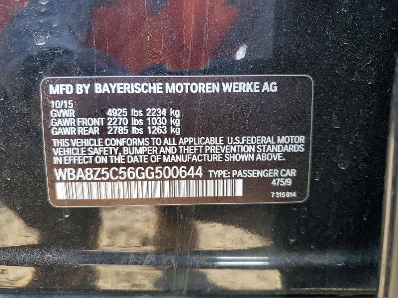 Продаж на аукціоні авто 2016 Bmw 328, vin: WBA8Z5C56GG500644, номер лоту: 67562036