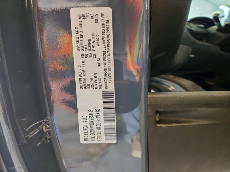 67253396 :رقم المزاد ، 3C6MRVJGXME544431 vin ، 2021 Ram Promaster 3500 مزاد بيع