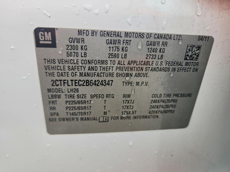 Продаж на аукціоні авто 2011 Gmc Terrain, vin: 2CTFLTEC2B6424347, номер лоту: 69918716