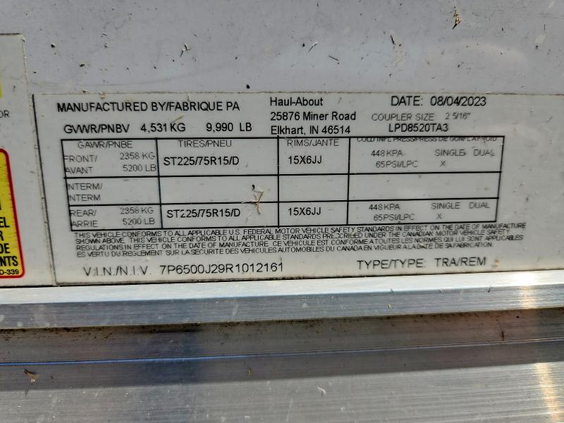 Продажа на аукционе авто 2024 Haul-about Unknown, vin: 7P6500J29R1012161, номер лота: 64754716