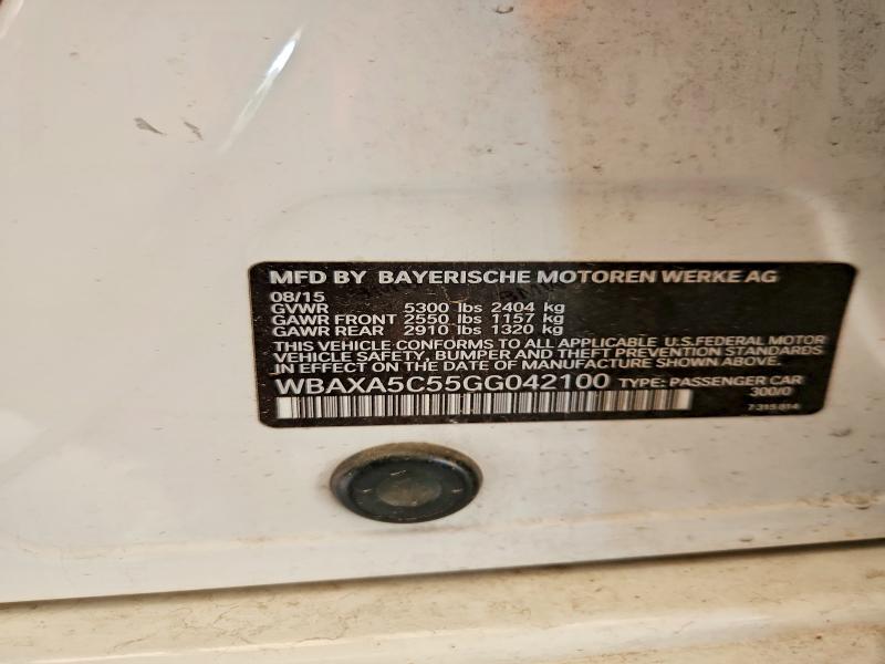 Aukcja sprzedaży 2016 Bmw 535, vin: WBAXA5C55GG042100, numer aukcji: 67176606