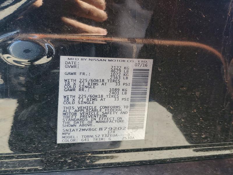 Aukcja sprzedaży 2016 Nissan Rogue Hybrid Sl Awd, vin: 5N1AT2MV8GC879202, numer aukcji: 70700706