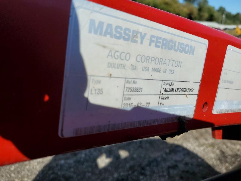 70033406 :رقم المزاد ، AG3ML135EGT082006 vin ، 2017 Massey Ferguson Unknown مزاد بيع
