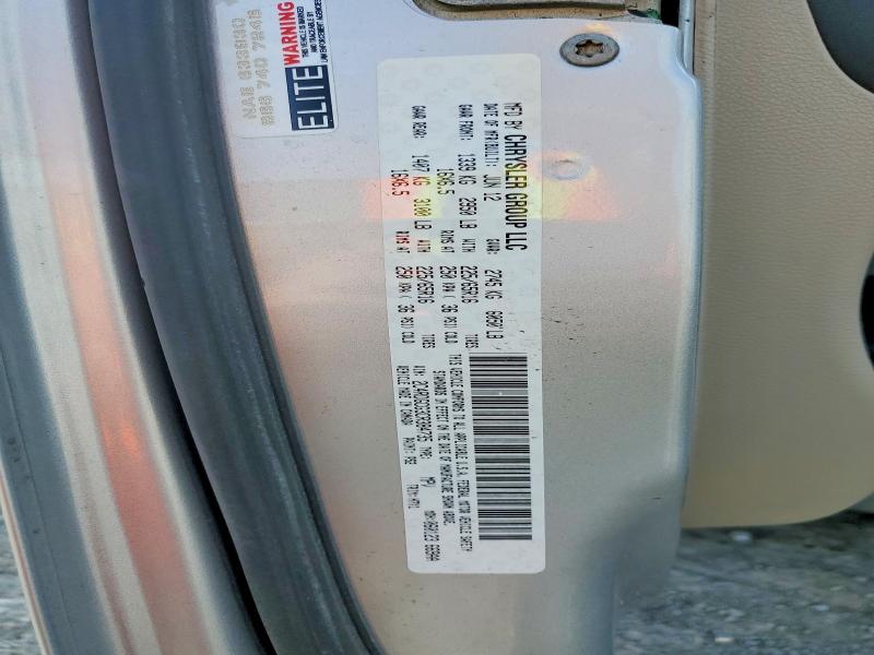Aukcja sprzedaży 2012 Dodge Grand Caravan, vin: 2C4RDGCG3CR384735, numer aukcji: 68158816