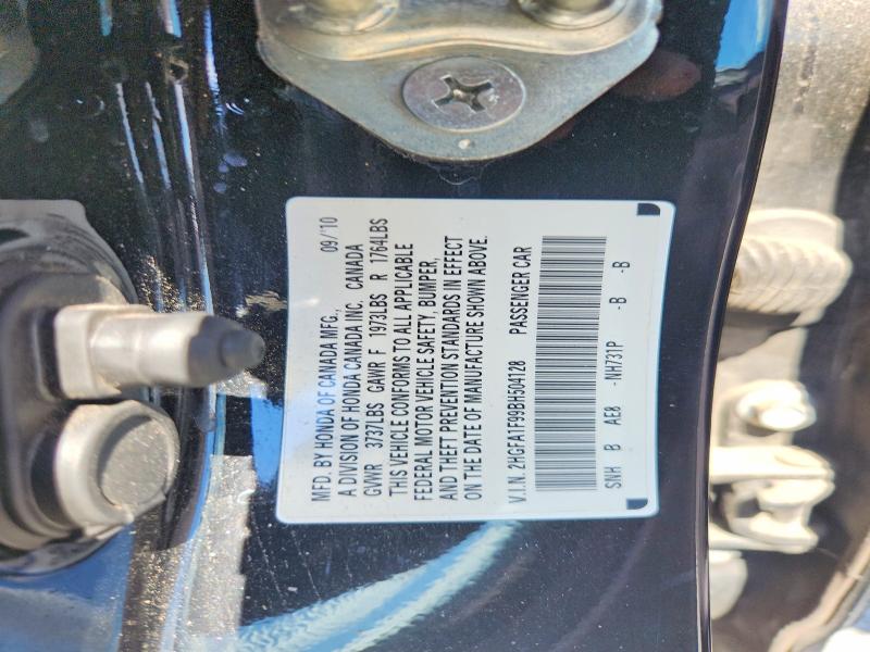 Продажа на аукционе авто 2011 Honda Civic, vin: 2HGFA1F99BH504128, номер лота: 70869896