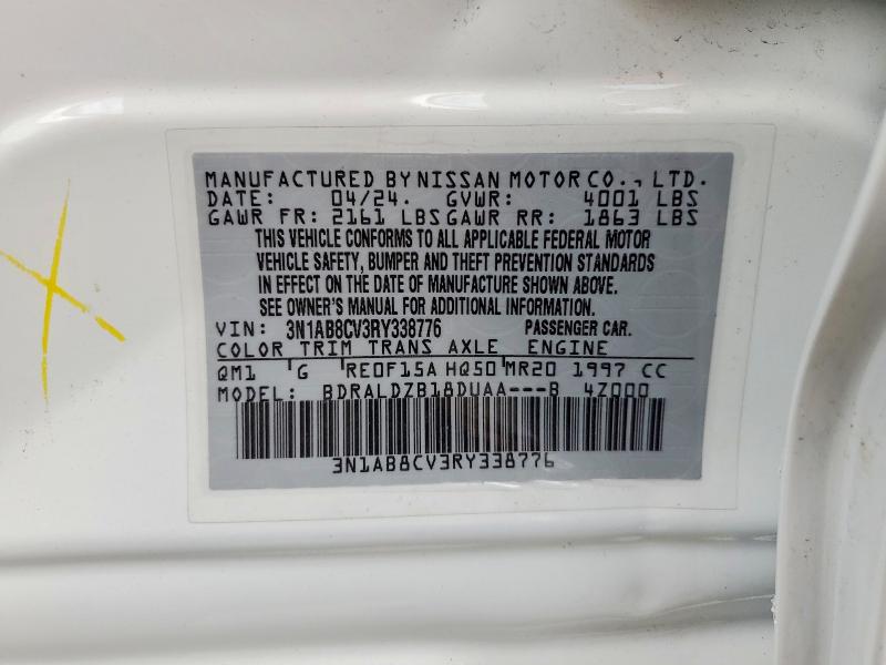Продаж на аукціоні авто 2024 Nissan Sentra, vin: 3N1AB8CV3RY338776, номер лоту: 66849136