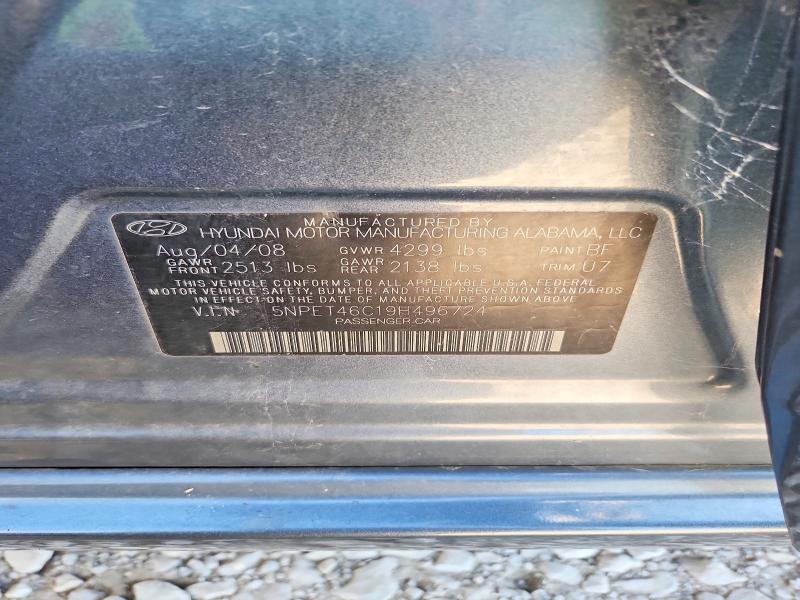 Aukcja sprzedaży 2009 Hyundai Sonata, vin: 5NPET46C19H496724, numer aukcji: 70555466