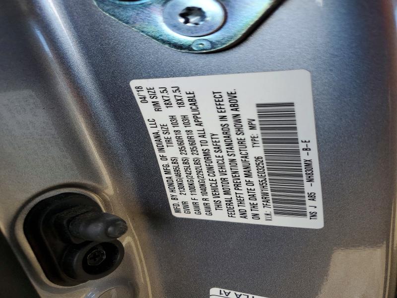 2018 Honda Cr-v მანქანა იყიდება აუქციონზე, vin: 7FARW1H55JE032526, აუქციონის ნომერი: 67939586
